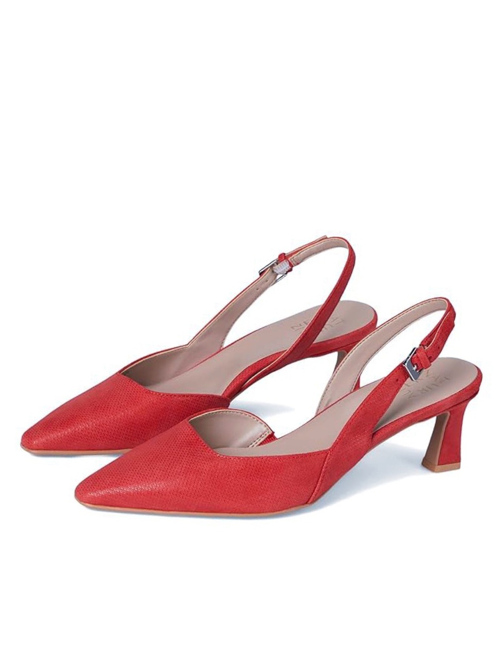 NEW Naturalizer Dalary Slingback Pumps Leather Suede Snakeprint SZ-11